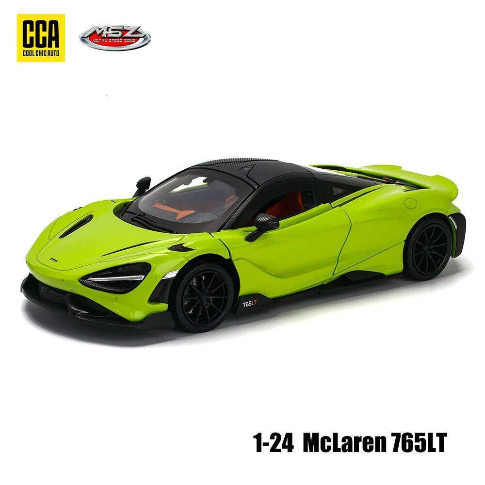 CCA MSZ 1: 24 McLaren 765LT Original Box Alloy Craft Decoration Collection Toy Tools Gift Die Casting Car Model Z260306