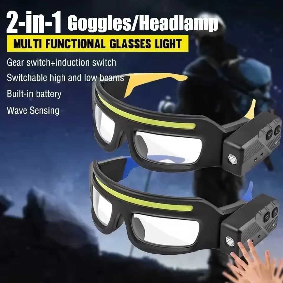 Industrial Headlight 90 Degree Movement Wave Recognition Technology 5 Light Modes Waterproof Construction High Power LED Outdoor H260307