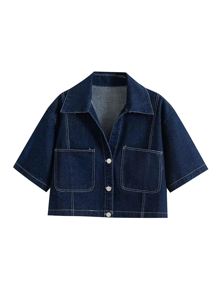 Nlzgmsj Summer Womens Casual Sets Fashion Mini Skirt Shorts Sets Denim Short Shirt Top Sets For Women Street Women Outfit 260304