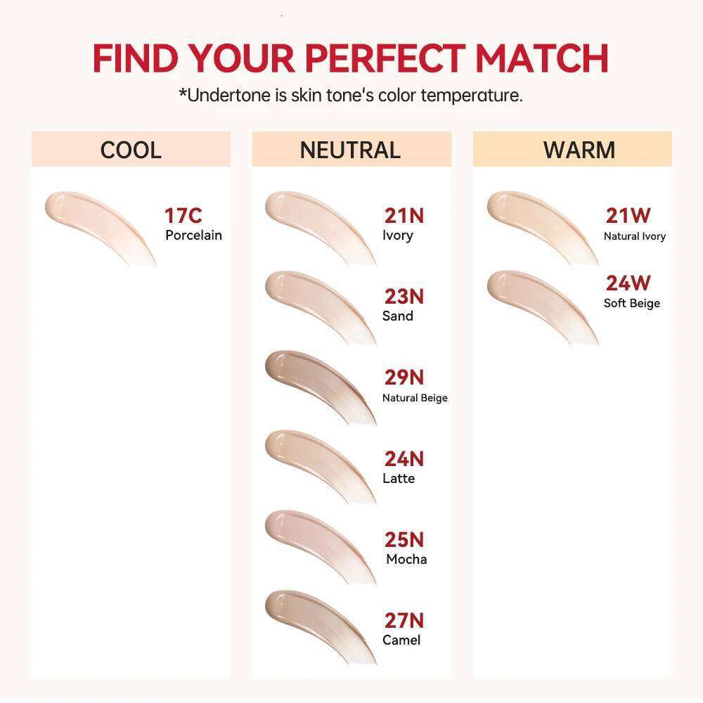 72 Hours Super Fit Cushion Foundation Full Coverage Waterproof Long-lasting Concealer 9 Colors Makeup Semi-Matte 26L0306