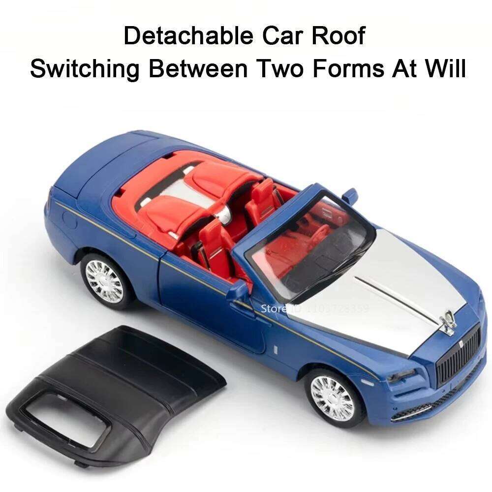 1:32 Rolls Royce Dawn Phantom Alloy Toys Diecast Model Car Doors Opened Sound Light Pull Back Miniature Vehice Boy Birthday Gift Z260306