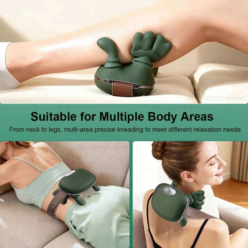 Electric Deep Tissue 4D Kneading Simulated Human Hand for Neck Shoulder Pain Relief Muscle Relax Massager 26Y0307