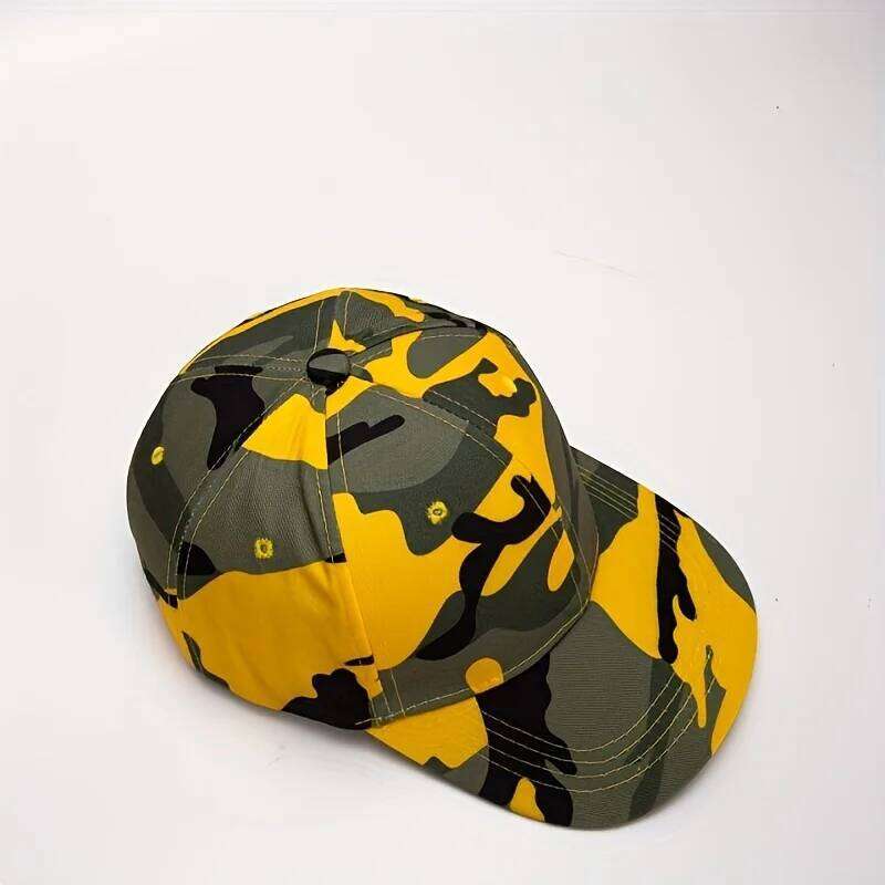 1PC camouflage baseball cap - breathable, adjustable, suitable for outdoor sports and casual wear Y260304