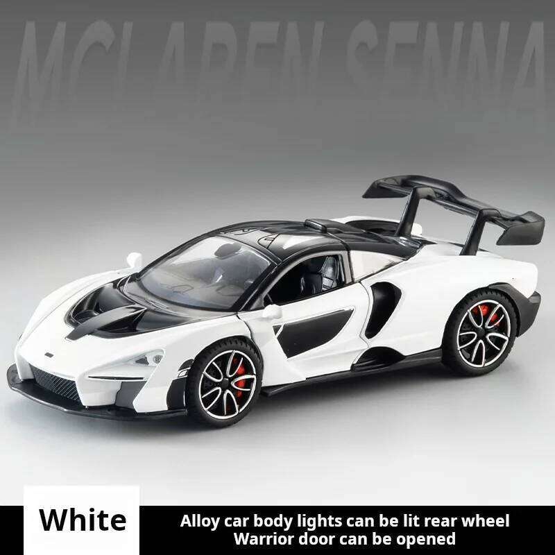 Exquisite 1:32 Die-cast Metal simulation McLaren Sport Alloy sound & light boys' toy gift Collection model car Z260306