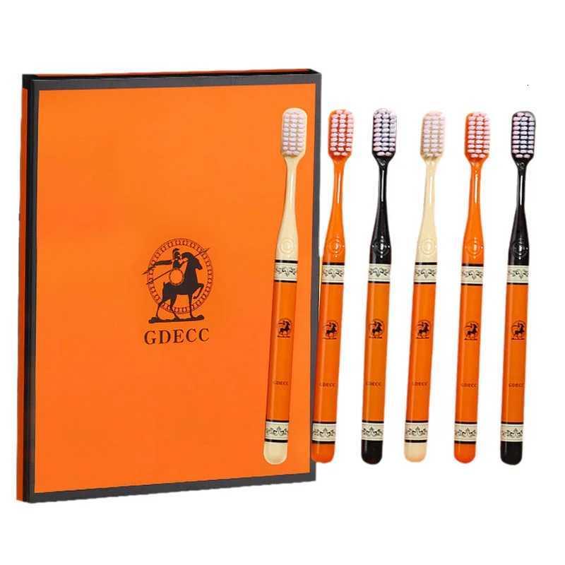 Fashion Luxury Toothbrush 6-Piece Kit Soft Bristle High-End Oral Care for Family Home UseT260307