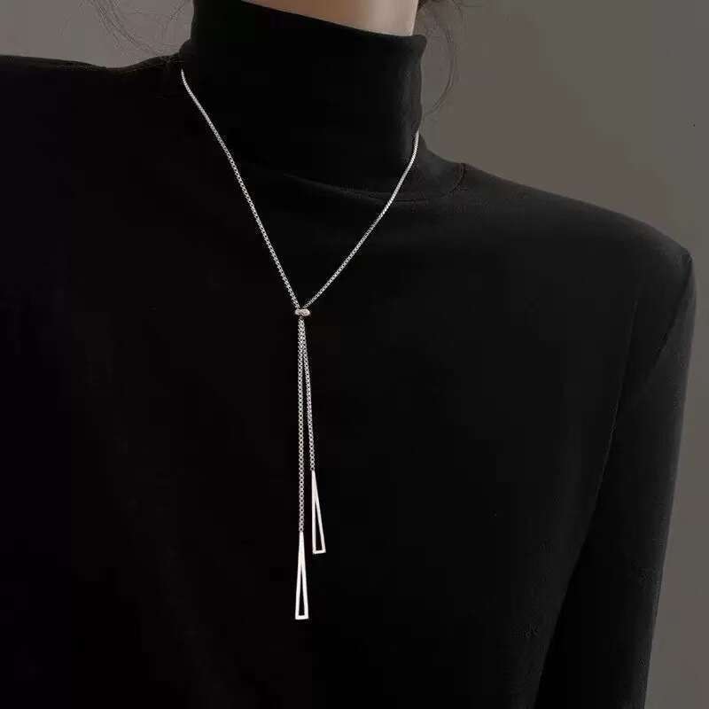 Cross for Men Trendy Cool Light Luxury Niche Women Sweater Ins Hip Hop Disco Design Sense Necklace Cuban Chain