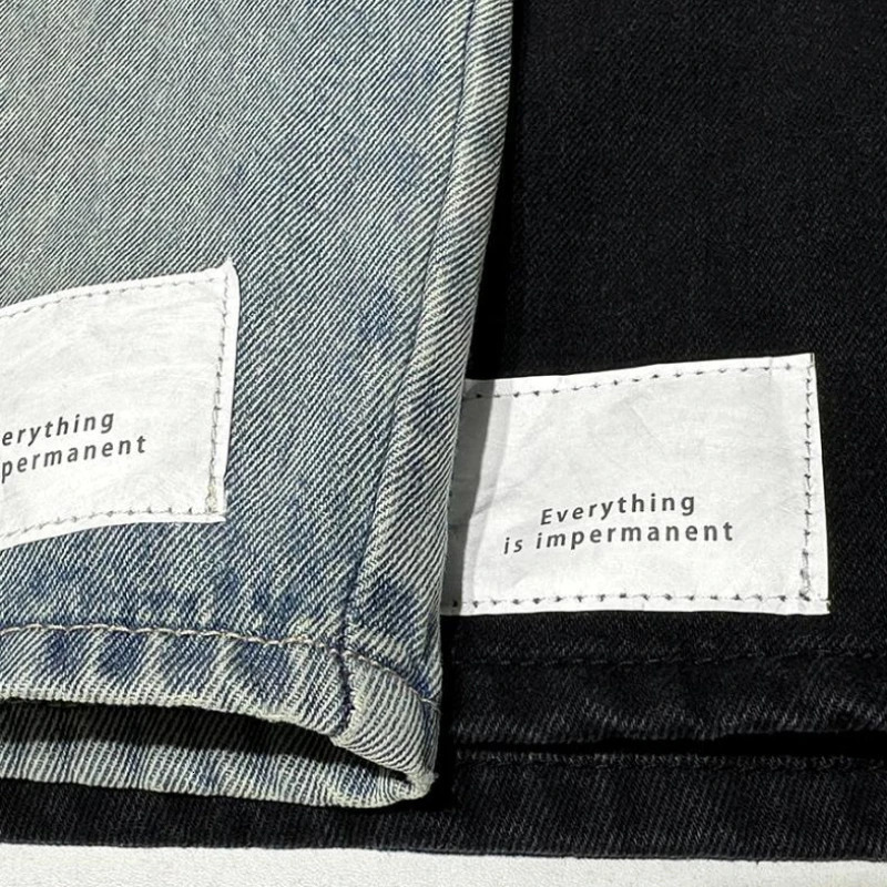 Mens Short Jeans Pants Buttons Black Wide Drawstring Male Denim Shorts Loose Baggy Summer Korean Fashion Harajuku Y2k Cowboy Xl 260306