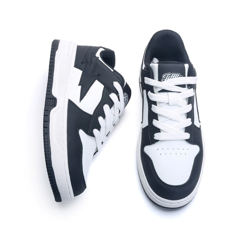Jifffly Skate Shoes New Summer Unisex Student Thick Sole Versatile White Shoes