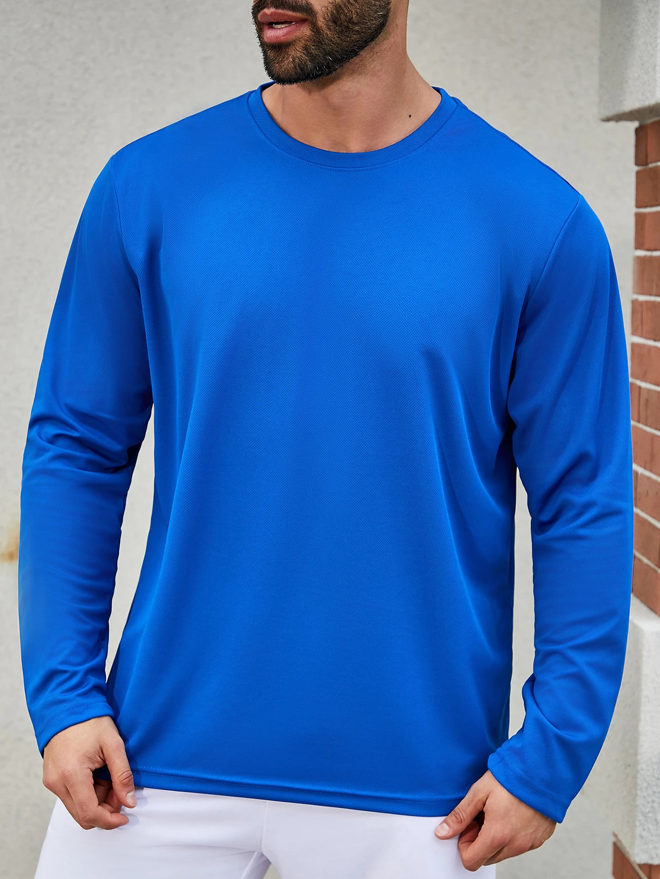 11 colors randomly selected 6piece mens quick drying long sleeved Tshirt moisture wicking casual and breathable 260302