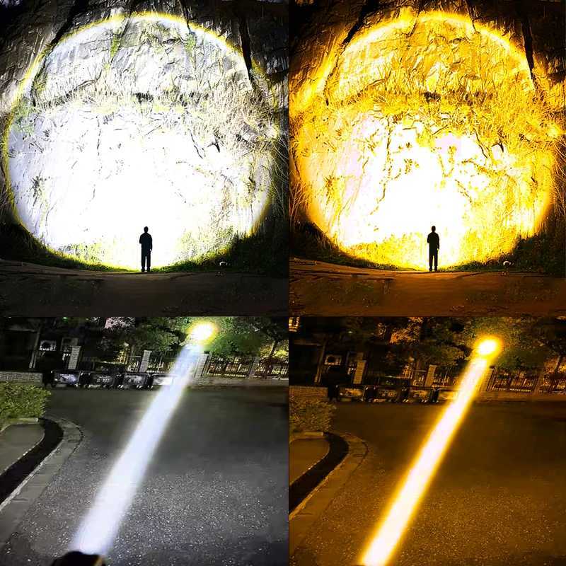 2026 Powerful LED Headlamp Type-C Rechargeable Headlight 318650 Head Flashlights High Power Head Lamp Fishing Zoom Headlights H260307