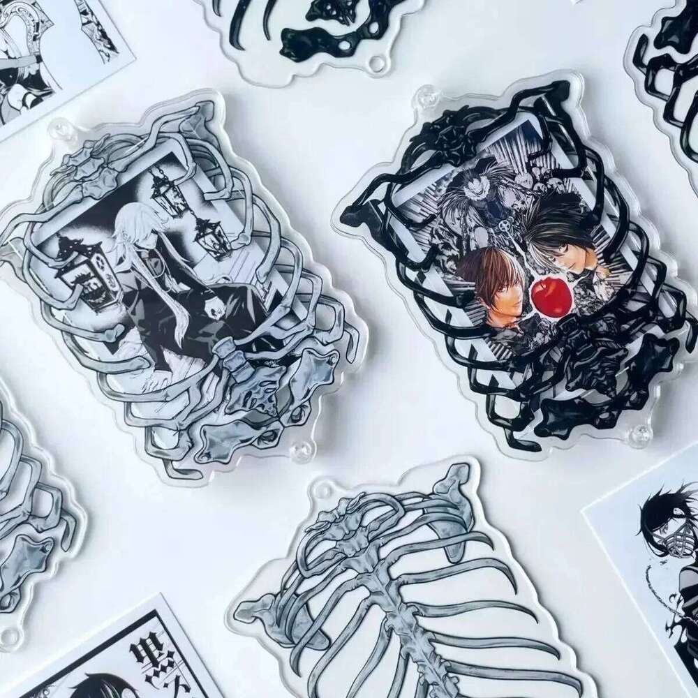 3 Inch 5.5x8.5cm Mini Gothic Card Gumei Acrylic Display Skull Skeleton Frame Can Accommodate Photo Size H260306