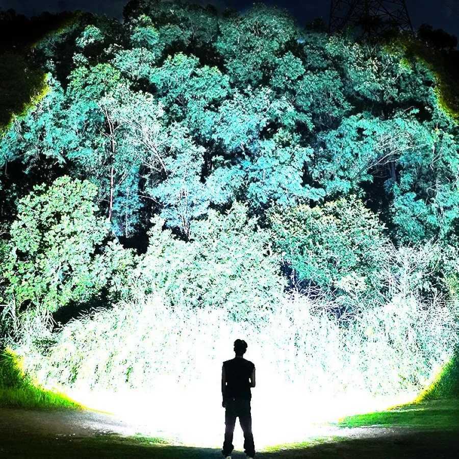 2000W Most Powerful LED Headlamp Super Bright Waterproof Head Flashlight Long Range 6000M Tactical Head Torch Fishing Headlight H260307