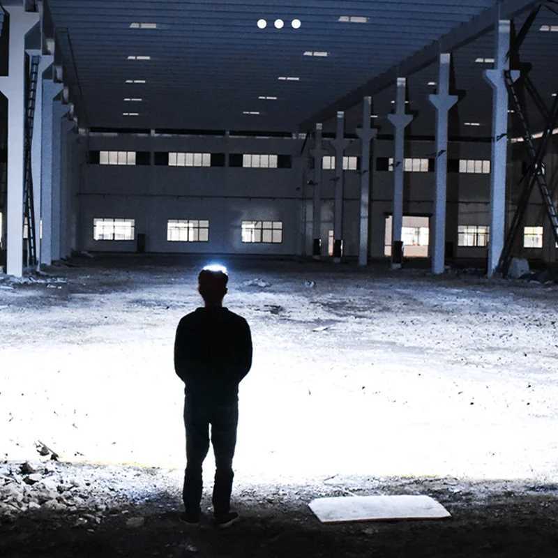 890000000LM Super Bright LED Headlamp Rechargeable Lamp Long Range 6000M Head Flashlight Outdoor Fishing Lantern LED Work Light H260307