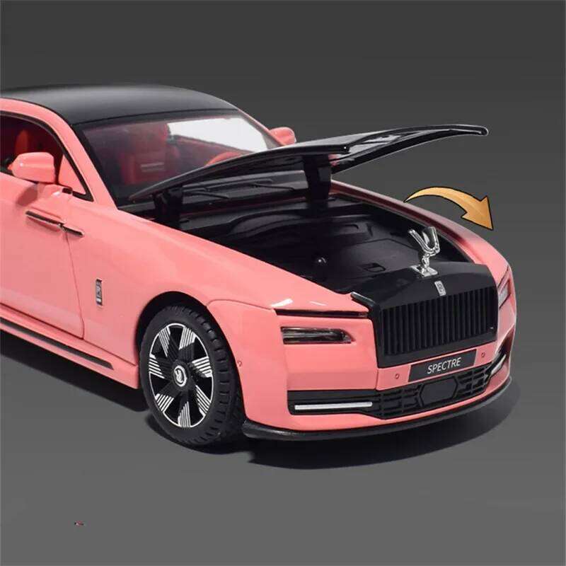 1:24 Rolls Royces Spectre Alloy Luxy New Energy Diecasts & Toy Vehicle Metal Charging Car Model Sound Light Kids Gifts Z260306