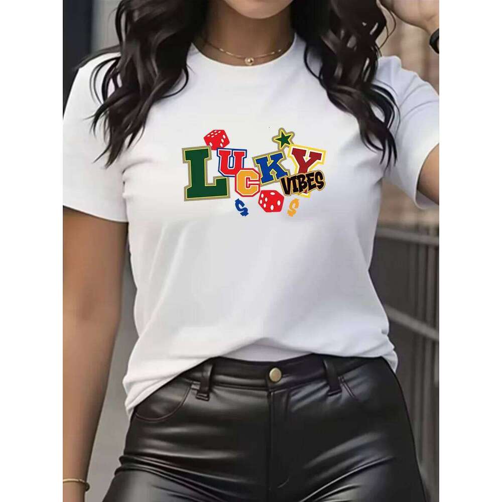 Women's T-shirt Fashion Printed Female Short Sleeve Classic Style Pullover Shirts Summer Clothing Y2k Top harajuku women clothes XJ260306 XJ26030