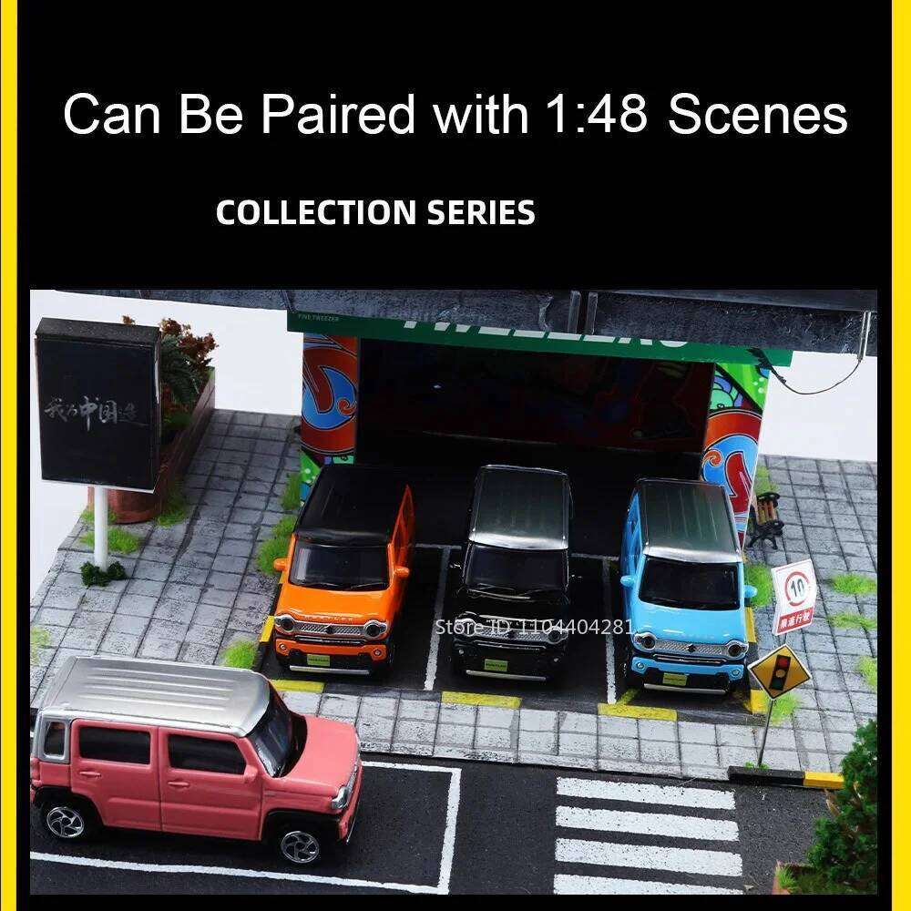 1:48 Suzuki Hustler 2020 Toys Car Diecast Alloy Model Wheels Can Slide Metal Body Miniature Vehice Exquisite Ornaments Boy Gift Z260307