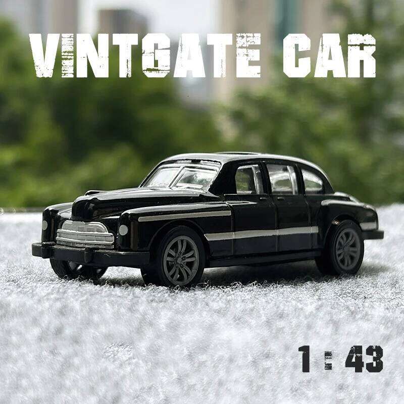 1:43 Alloy Vintage Diecast Classic BENZ Pull Back Car Model Miniature Vehicle Replica Gift For Kids Adults Z260307