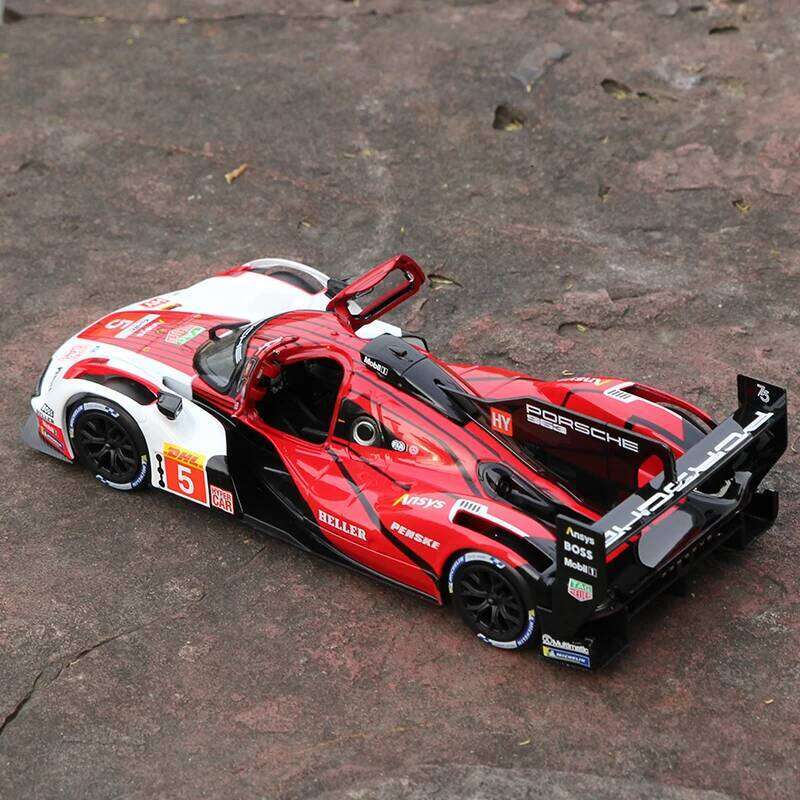 Bburago 1:24 Porsche 963 Alloy Car Model 911 918 Diecast Vehicles Toy Collection Miniature Die Cast Toys Z260306