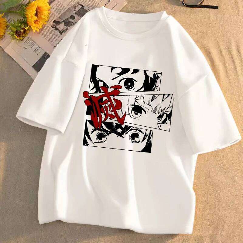 New Demon Slayer T-Shirt Kimetsu No Yaiba Unisex Graphic Tee Summer Short Sleeve Casual Cartoon Top Streetwear Anime Gift XJ260306 XJ260306