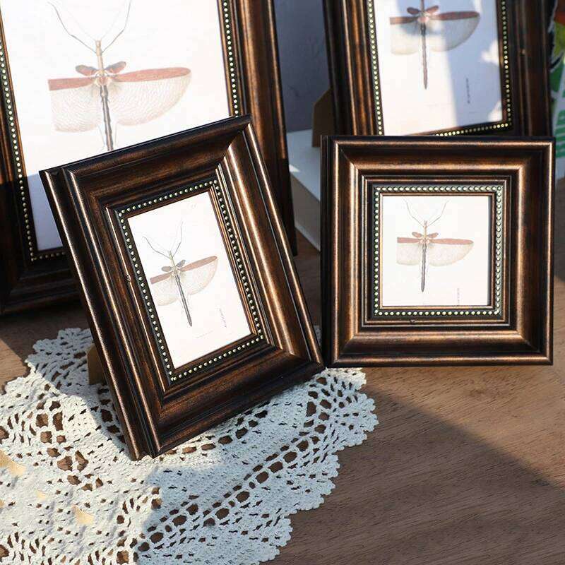 Vintage European Style with Free Photo Printing Elegant Table Display 6 7 8 10inch A4 Picture Frame Home Decor H260306
