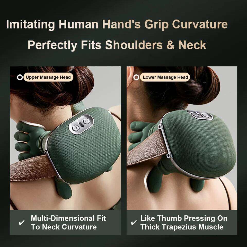 Finger Pressure Shiatsu Back and Shoulder Massager Electric Kneading Neck Deep Massage Muscle Relax 26Y0307
