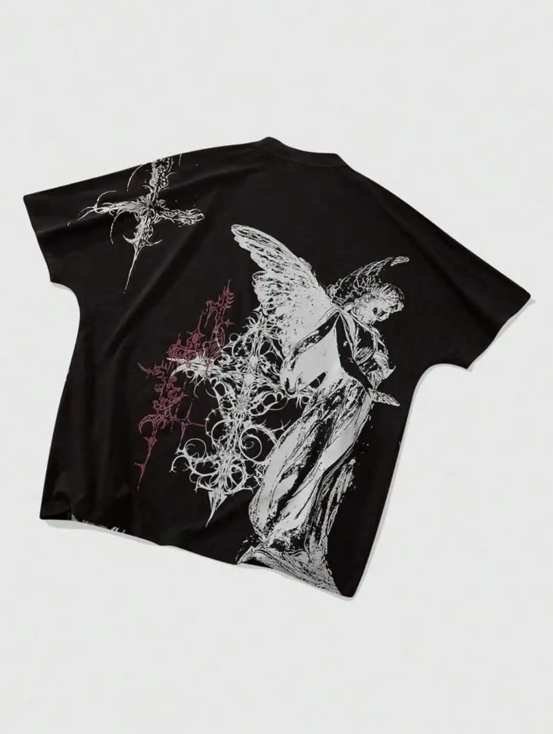 Y2K s T shirt Fashion Round Neck Oversized shirt Men Women Casual Gothic Clothing Short sleeve Tops Streetwear 260303