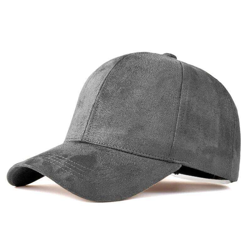 Classic Faux Leather Suede Baseball Cap Corduroy Dad Caps Adjustable Casual Low Profile Dad-Hat Y260304