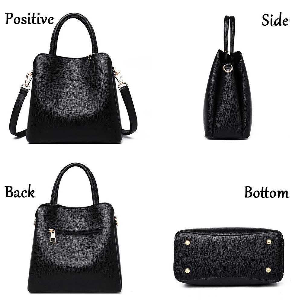 Designer Leather Women Bucket Handbag Quality Female Shoulder Crossbody Bags Large Capacity Ladies Tote Purses For Women H260306