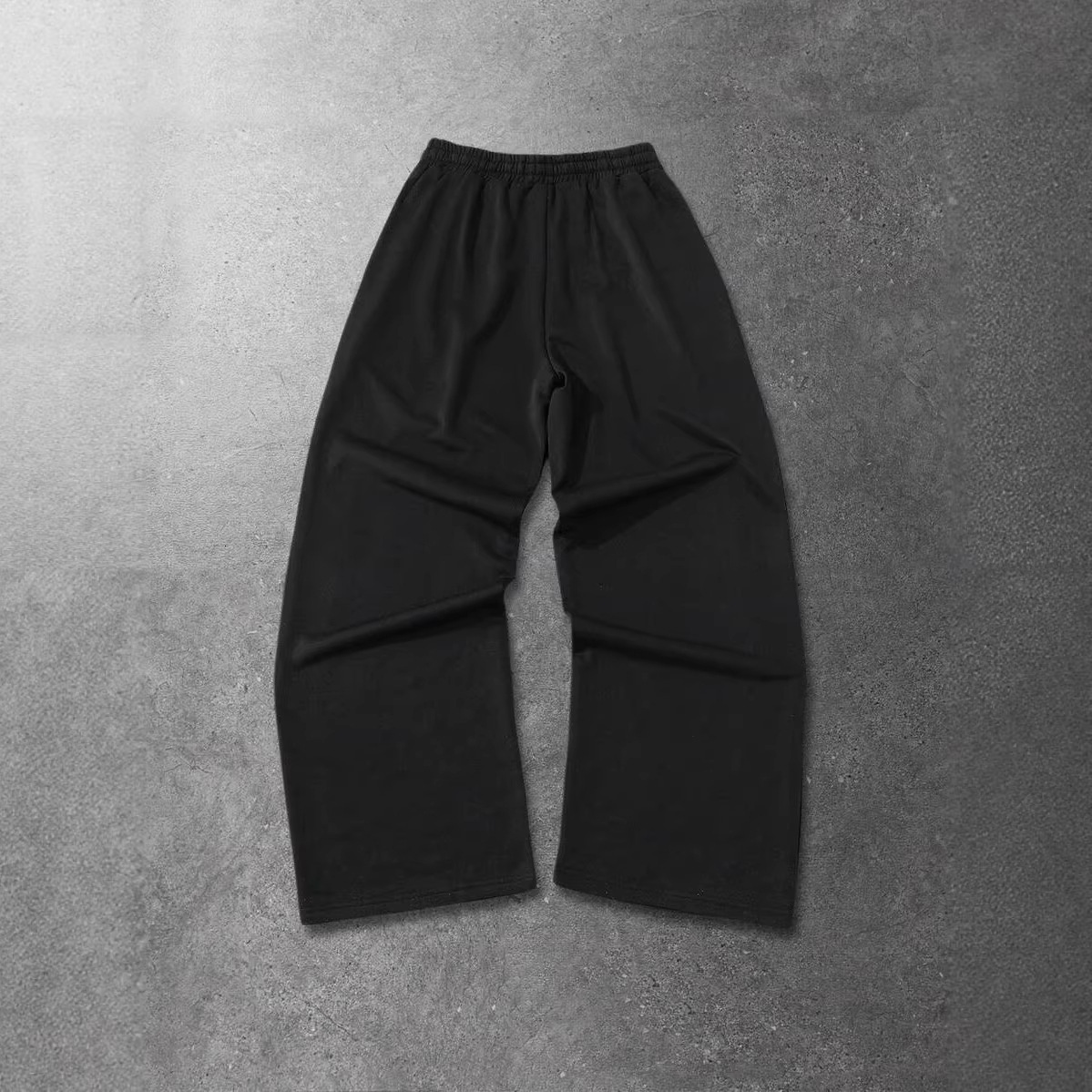 Luxury Brand Designer Clothes New European And American Style Cross-Studded Star Pants For Men And Women, Black Trendy Drawstring Elastic Waist Wide-L