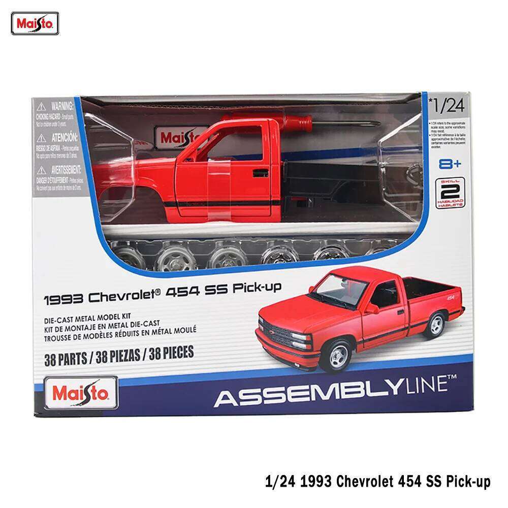 Maisto 1:24 Modified 1993 Chevrolet 454 SS Pick-up Assembled simulation alloy car model crafts decoration collection toy tool Z260306