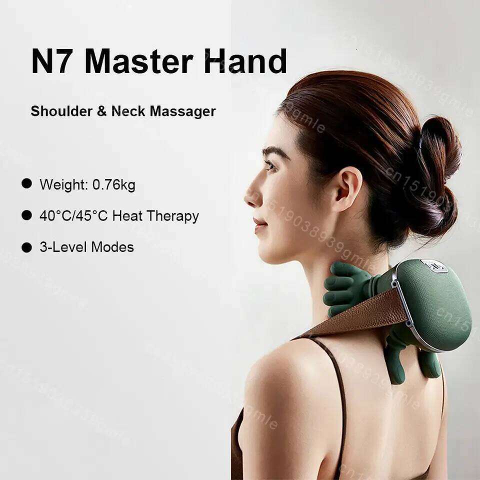 Electric Neck and Shoulder Cervical Spine Massager Trapezius Kneading Muscles Back Massagers Pillow Relaxation 26Y0307