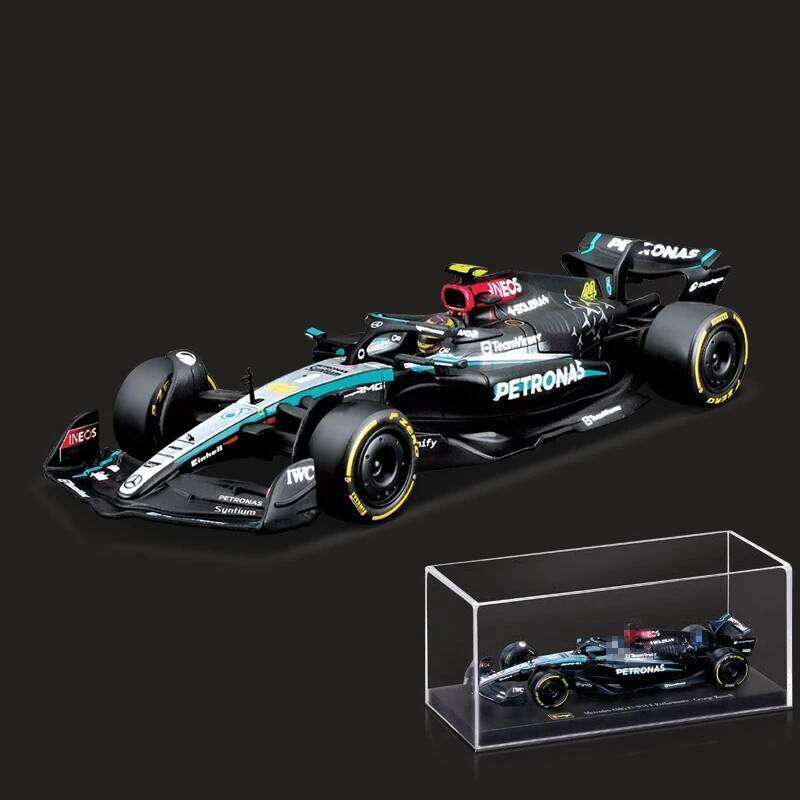 Bburago 1:43 Mercedes-AMG F1 W15 E Performance 2024 Alloy Car Miniature Diecast Model 44# Lewis Hamilton 81# George Russell Toy Z260307 - view 3