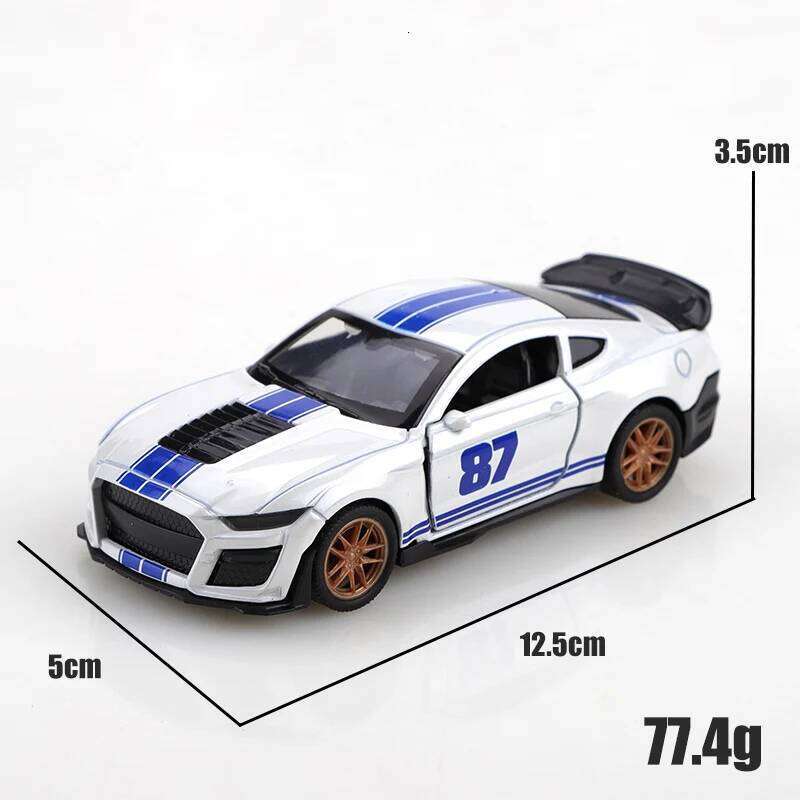 Bagged 1.36 scale realistic Mustang pull-back the best children's toy, alloy car, supercar color scheme. Z260306