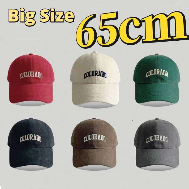 2025 Autumn Plus Size 60-65cm Baseball Caps Man 55-60cm Summer Popular Sport Hats Ladies Soft Cotton Sun Cap Big Head Wholesale Y260304