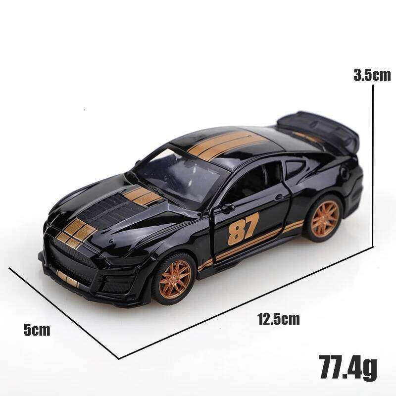 Bagged 1.36 scale realistic Mustang pull-back the best children's toy, alloy car, supercar color scheme. Z260306