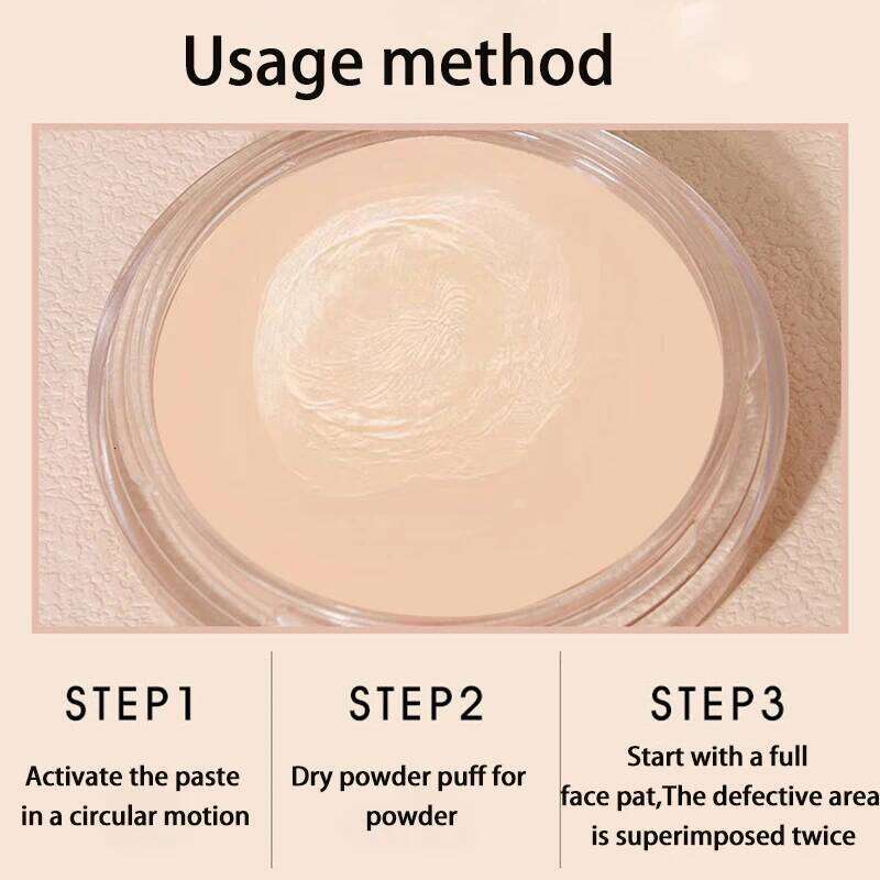 Mousse Cream Cushion Compact Moisturizing lasting Waterproofing Concealer High Coverage Foundation Korean Makeup Base 26L0306