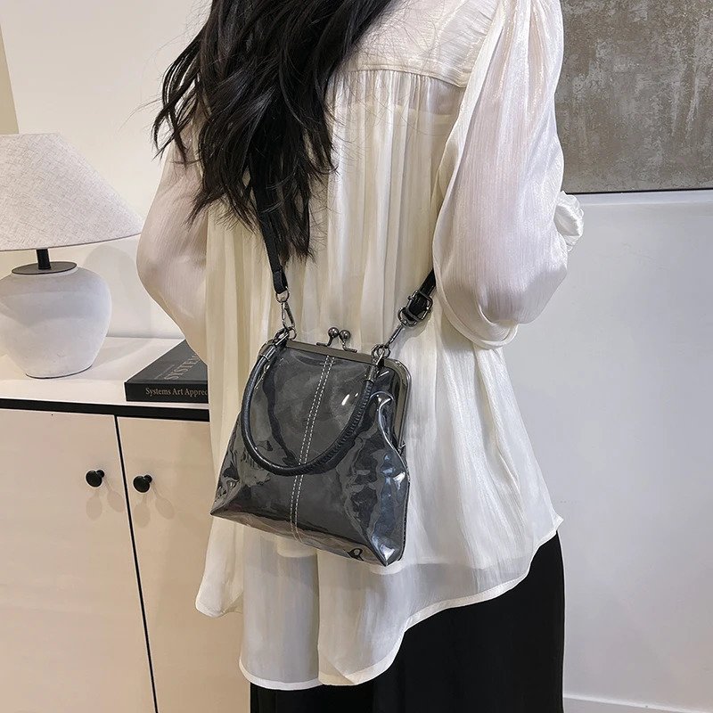 LEFTSIDE PU Leather Chinese Style Crossbody Bag Small 2025 Glossy Females Handbag and Purse Lady Party Shoulder Bags 260307