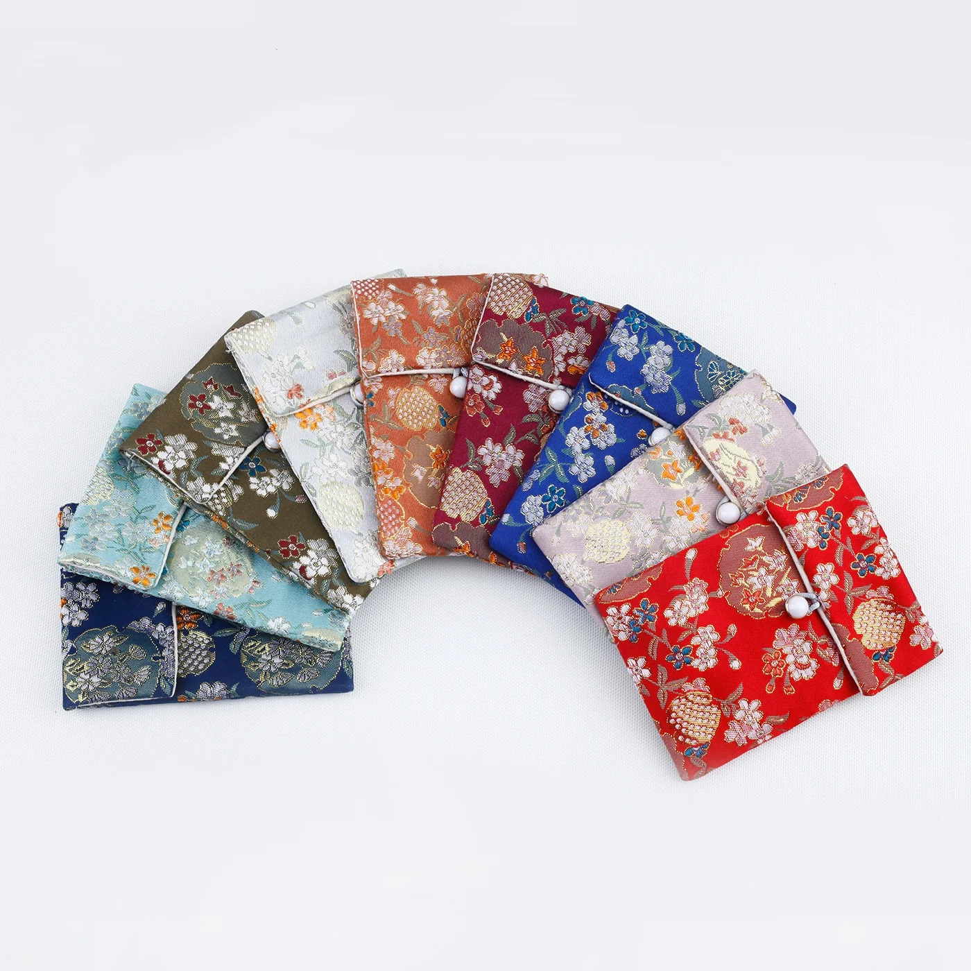 Silk Embroidery Jewelry Storage Bag Soft Necklace Organizer Pouch Chinese Brocade Cotton And Linen Jewel 260307