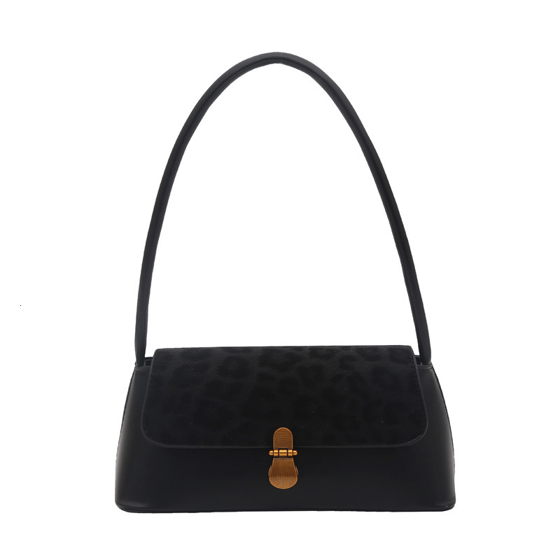 Cross Border Retro Niche Commuting Shoulder Bag Women's Armpit Bag 2026 New Fashion Luxury Bag Leopard Print Designer Bag High-quality Frosted Ha