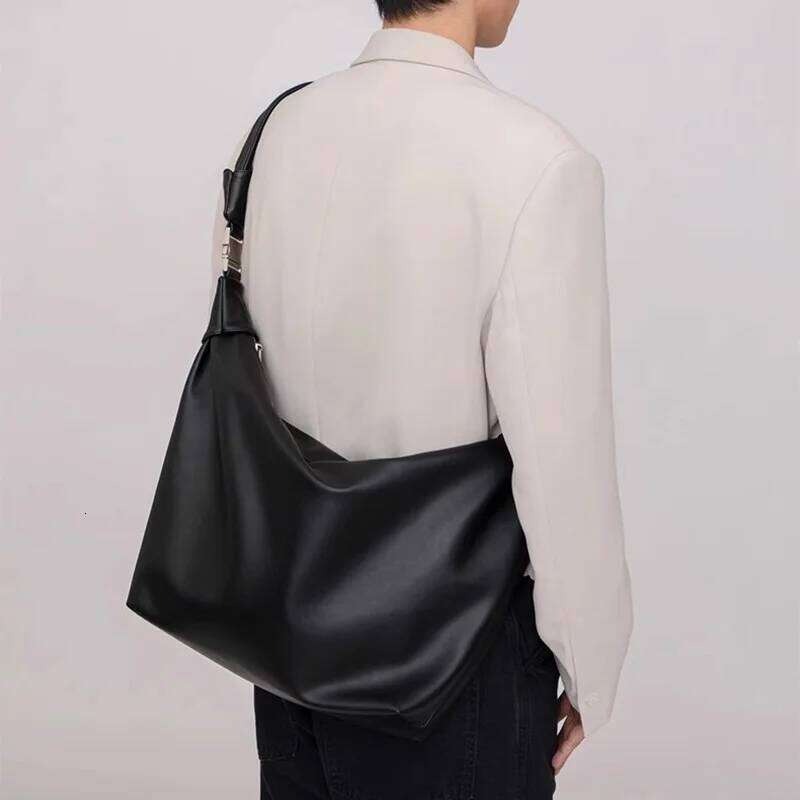 TAURUSCIAGA New Versatile Soft Leather Men's Dumpling Casual Shoulder Crossbody Bag Female Capacity Totes Hobos Handbags Large Noble Temperament 