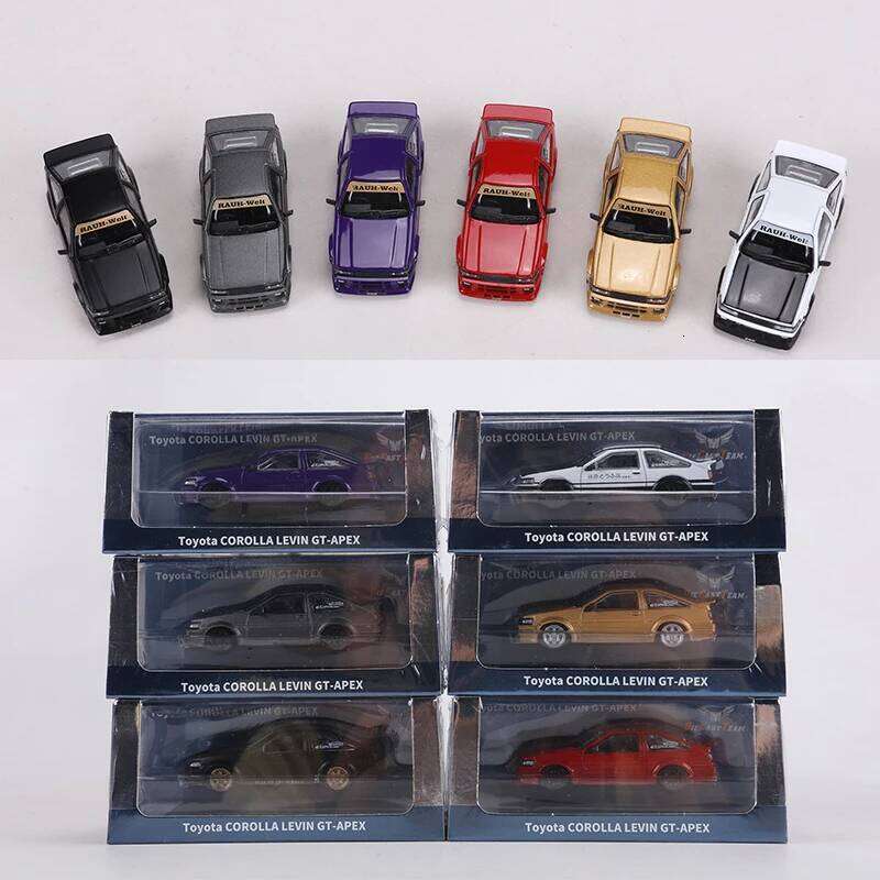 DCT 1:64 RWB AE86 Corolla Levin GT-Apex Alloy Model Car Z260306