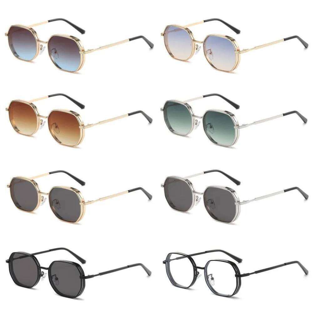 KLASSNUM Fashion Rectangular Sunglasses Women New Metal SunGlasses Classic Minimalist Men Eyeglasses Sun Protection Oculos UV400 26Y0302