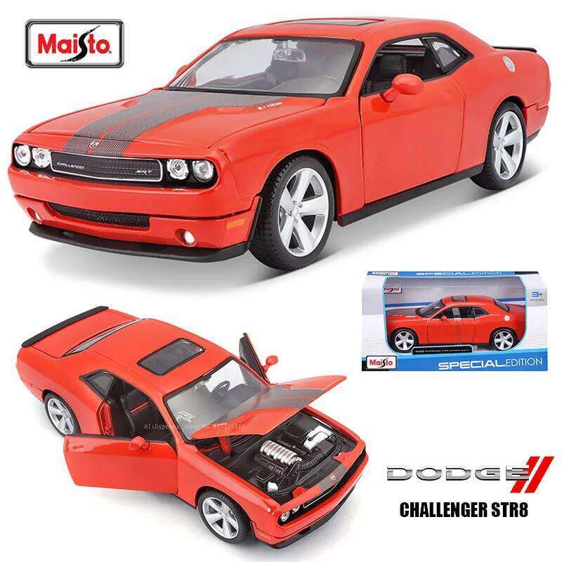 Maisto 1:24 2008 Dodge Challenger simulation alloy car model crafts decoration collection toy tools gift Z260306