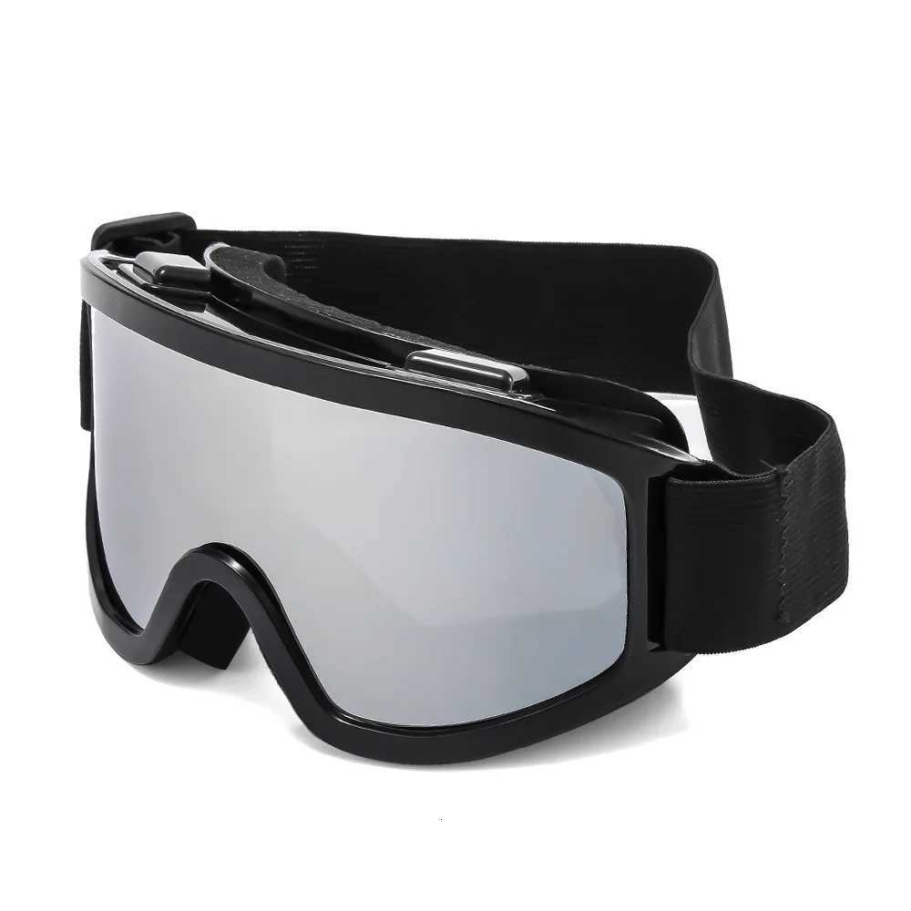 Large frame ski goggles with colored lenses and sponge anti-collision anti-glare lenses Outdoor sports snowboarding and snowboar S260304