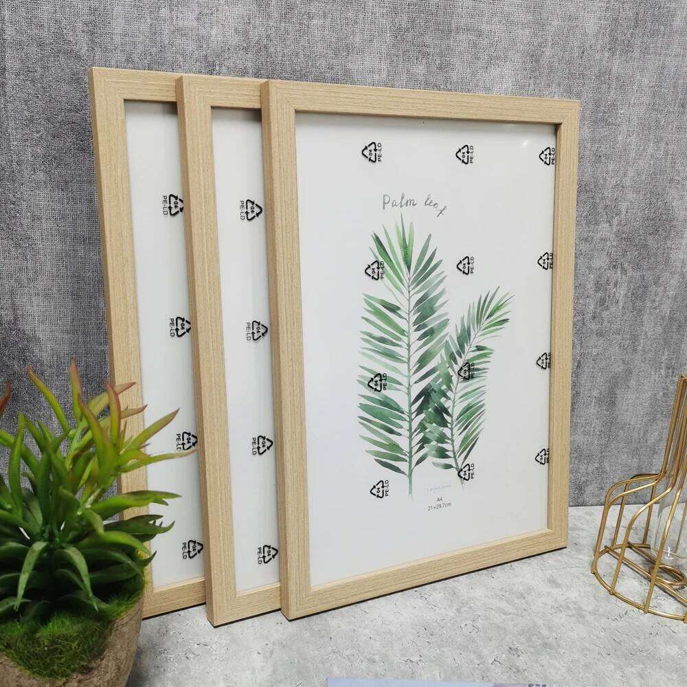 3Pcs Wooden Frames For Picture Wall 10X15 15X20 20X25 A4 Pictures Frame Stand Desktop Photo Decor Commemorative Gift H260306