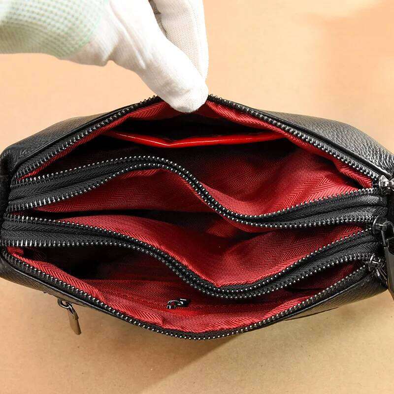 New Fashion Women Genuine Leather Handbags Women's Bags Female Shoulder Bags Luxury Brand Cowhide Ladies Messenger Bag Handheld Shoulder Bag Xiu 