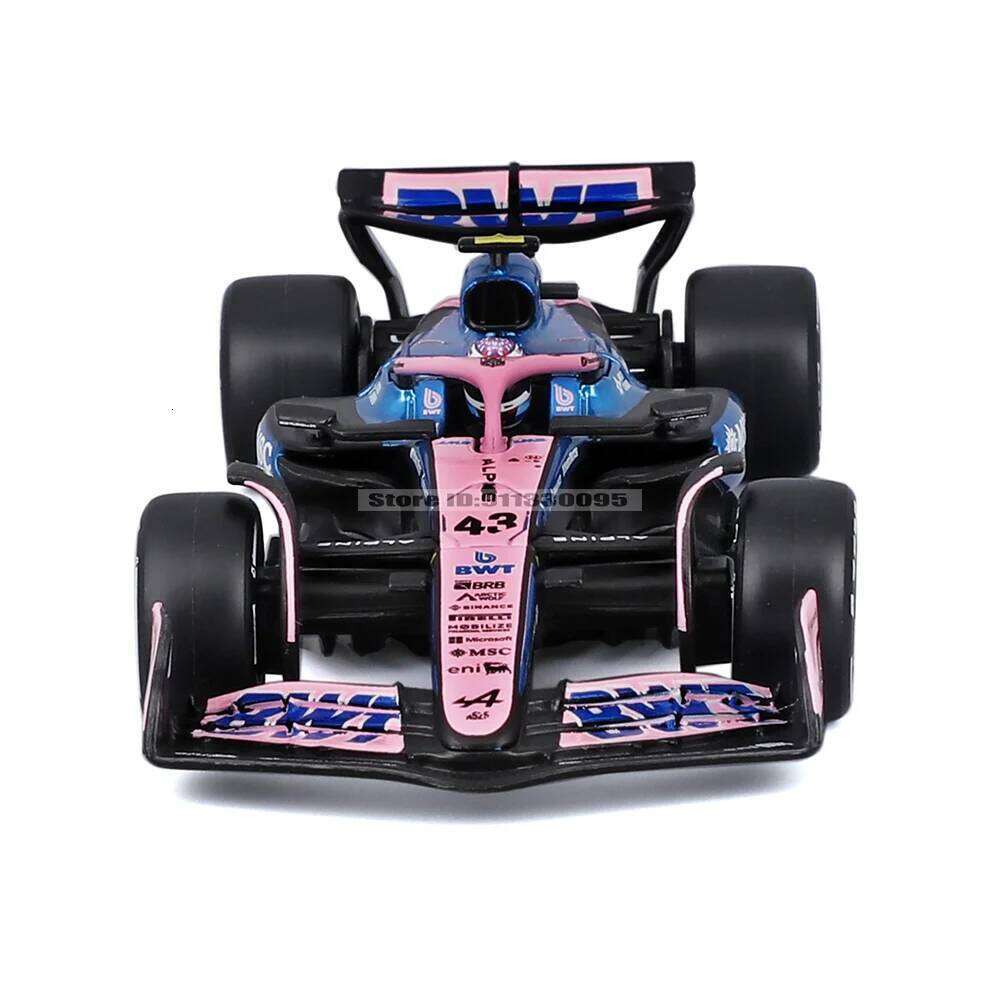 Bburago 1:43 2025 Visa Cash App RB F1 A525 10#Pierre Gasly 43#Franco Colapinto Alloy Car Die Cast Model Toy with acrylic box Z260306
