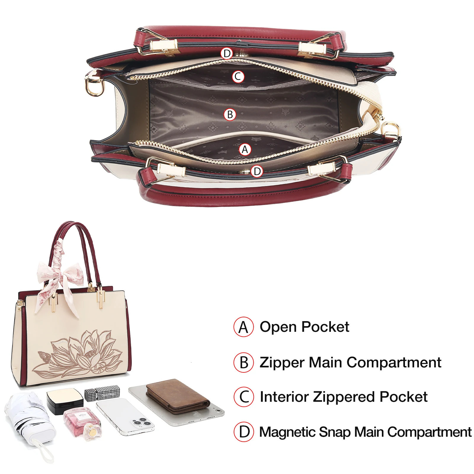 ER Embroidery Womens Handbag Split Leather Elegant Lady Tote Bag Chinese Style Shoulder Mothers Day Gift 260307
