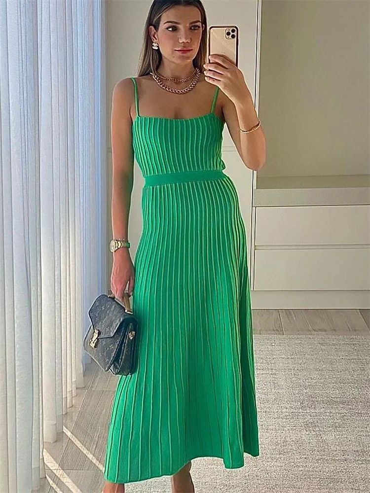 Tossy Backless Ribbed Maxi Dress For Women Summer Holiday Party Stretch High Waist Bodycon Maternity Dresses Knit Sundress 260306