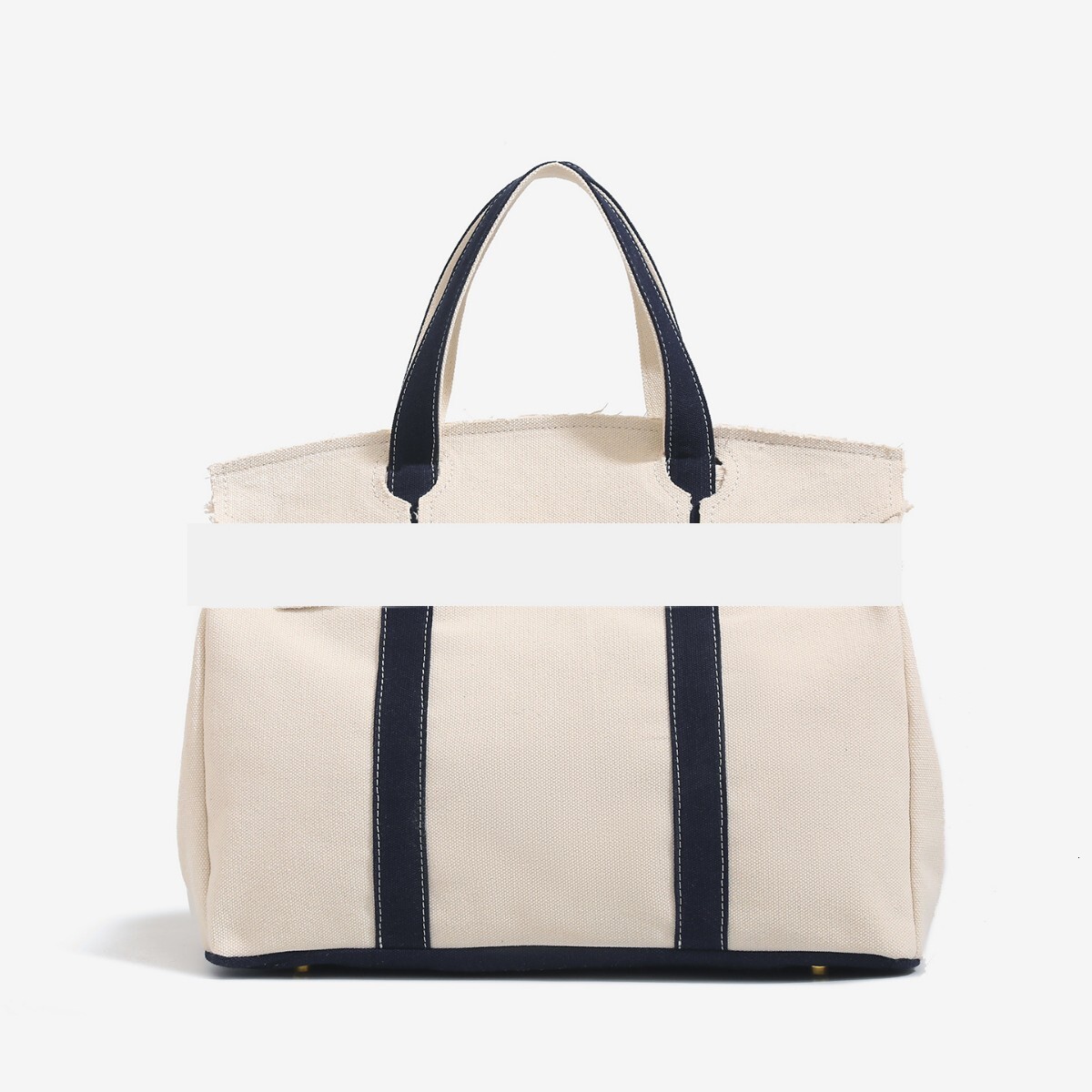 Women's canvas bag new high-end niche design color block handbag large capacity commuting multifunctional shoulder bag designer bag luxury handba